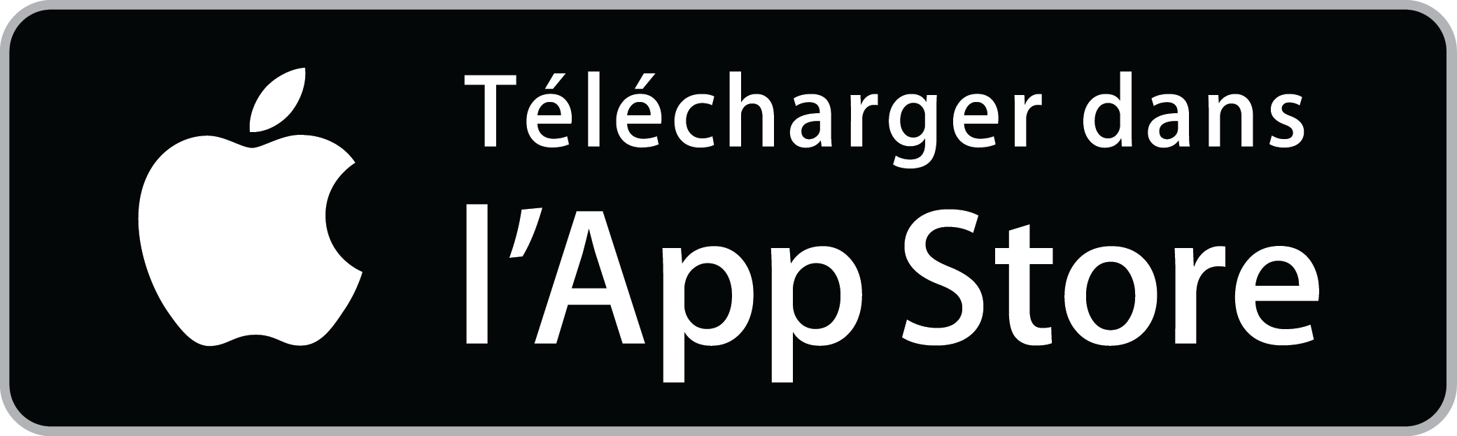 Bouton de téléchargement sur l'App store